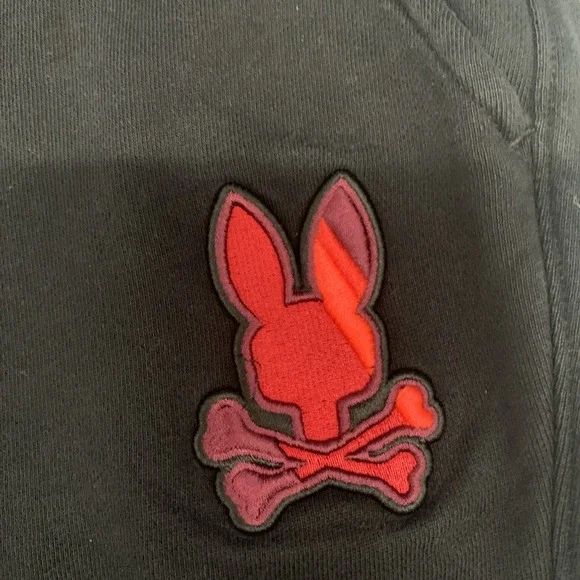 Psycho Bunny Lenox Sweatpants (SP23-B6P639A2FT)Black Men's XXL 2XL Skull Bunny